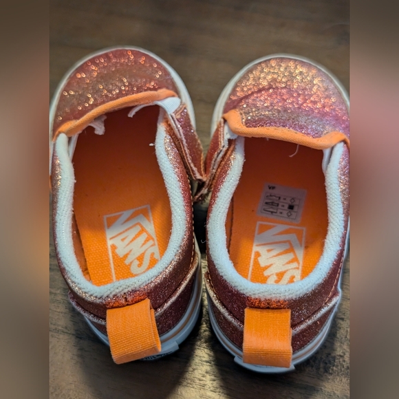 Vans Slip On V Glitter Shoes, Toddler Size 6 - Picture 9 of 9